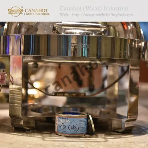 Verbrennung von 200 g Chafing Fuel